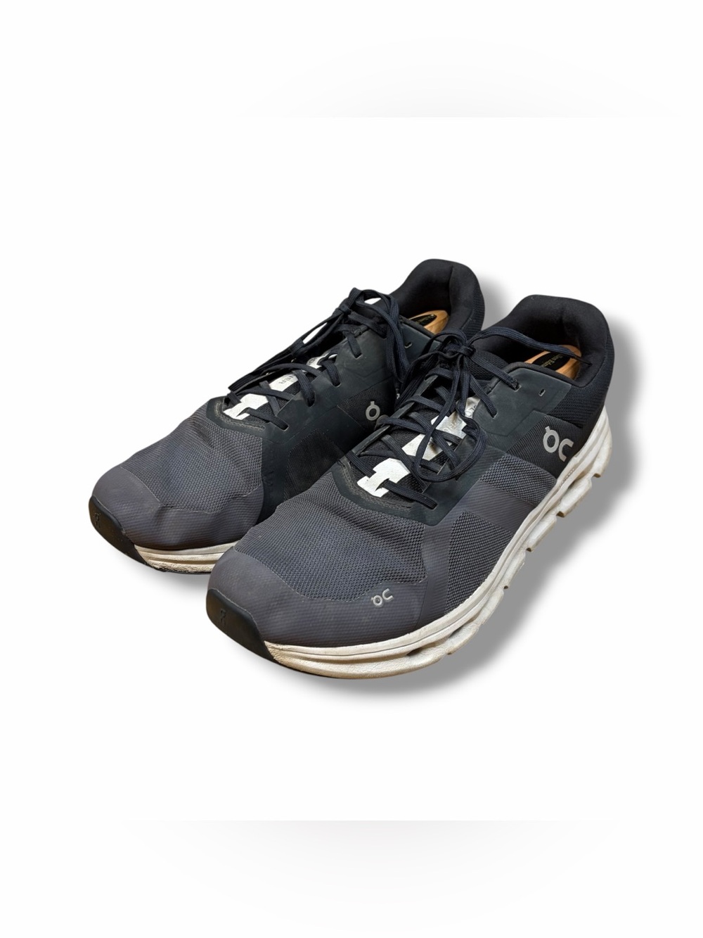 On Cloud Cloudrunner Eclipse Frost Black Gray Athletic Running Shoes Men’s Sz 14
